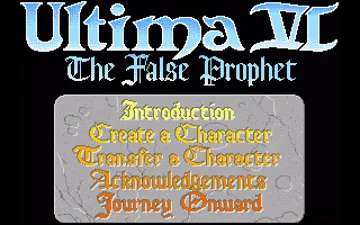 Ultima VI - The False Prophet_Disk1 screen shot title